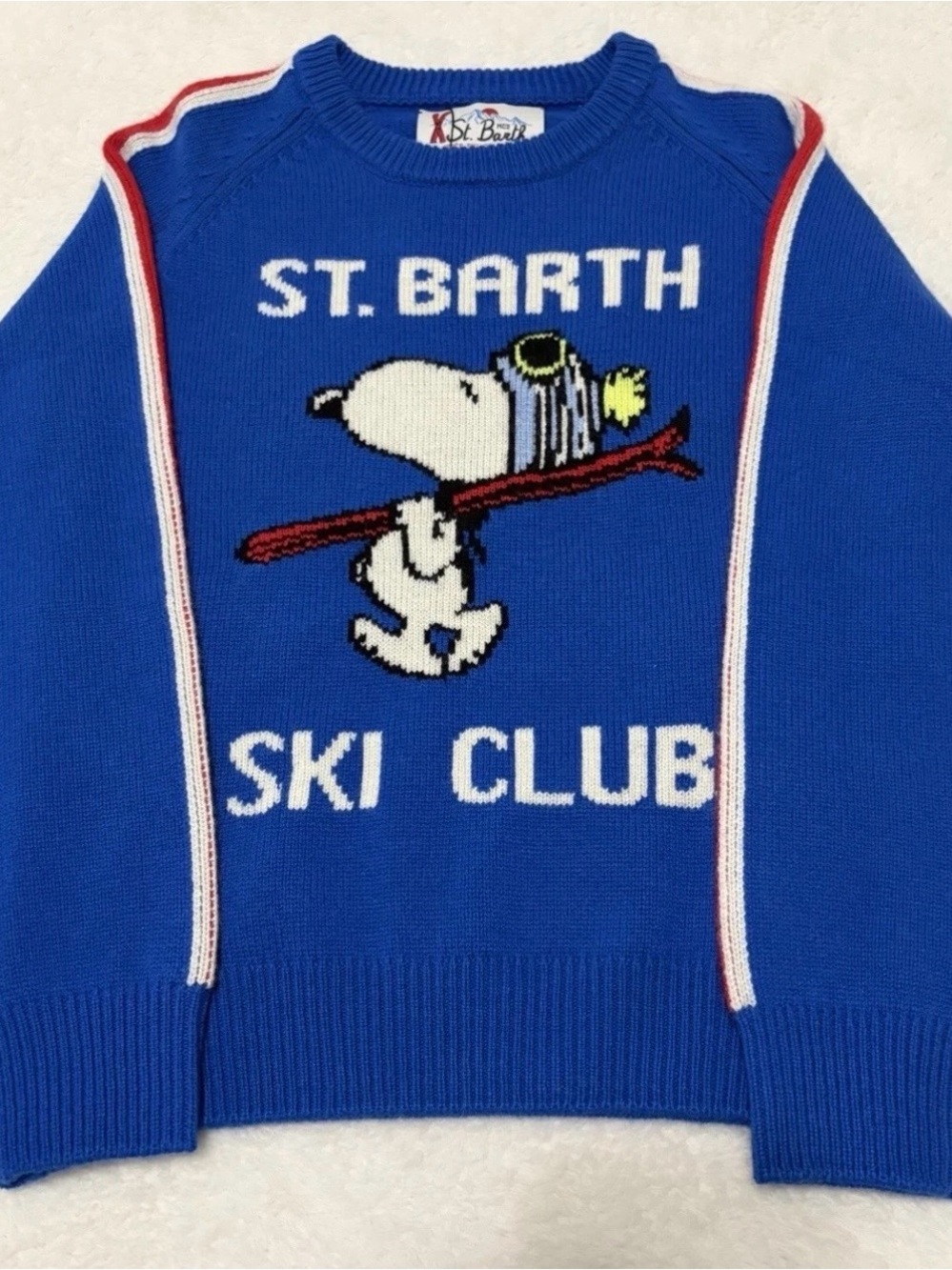 NWT MC2 Saint Barth Kids Peanuts Snoopy Crewneck Sweater 7-8Y